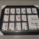 GMFrames School Years Picture Frames Pre-K to 12 Graduation School Photo Frame for Pre-School & Kindergarten to 12th Grade Keepsake for Graduation Gifts Student Black (Black Frame 12x16 With Grey Mat-Horizontal)