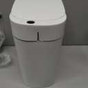 funest Bathroom Trash Can with Lid, Automatic Motion Sensor Trash Can, 3.5 Gallon Garbage Can, Type-C Rechargeable, Bag-Holding Design, One-Pull Auto Packing, Quiet-Close Hinge for Bedroom, Office