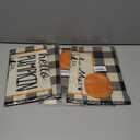 6 x Hello Pumpkin Fall Garden Flag, 1218 Inch Double Sided Yard Flag, Autumn Farmhouse Seasonal Holiday Yard Outdoor Thanksgiving Decoration (Pumpkin)