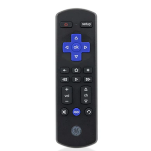 GE Roku TV Replacement Remote, Black