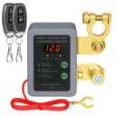 Kill Switch for Car - 12V Remote Battery Disconnect Switch Smart Voltage Car Battery Kill Switch for Vehicle, RV, ATV, Truck, Boat (with LED)