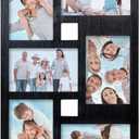 4x6 Collage Picture Frame Family Photos Display - 6 Openings Collage Picture Frame for Wall and Tabletop Display Black Picture Frames Set Ideal for Home Decorating Family Gifts