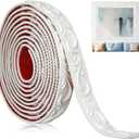 Peel and Stick PVC Crown Molding Trim Flexible Molding Trim 13.1 ft x 1.2" Self Adhesive Wallpaper Wall Border Mirror Frame Baseboard Cabinet for Home Decor Edge Background (White)