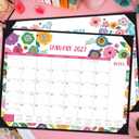 2026-2027 Desk Calendar - Large Desk Calendar 2026-2027, Jul 2026 - Dec 2027, 22" x 17", 18 Month Large Calendar 26-27 with Corner Protectors, To-Do List & Notes, Desk/Wall Calendar for Organizing - Colorful Floral