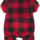 SCENEREAL Dog Pajamas for Small to Large Dogs Soft Pet Sweater Clothes Warm Puppy Onesie Outfits for Doggie Winter Christmas - Dog Jammies Pjs (Red)