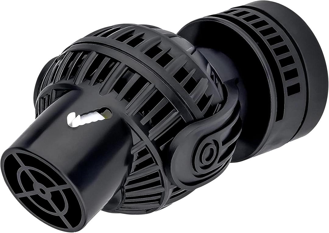 Aquarium Wave Maker Pump: 6W 1056GPH 360Adjustable Power Head Fish Tank Circulation Pump with Magnet Suction Base for 20-60 Gal Freshwater | Saltwater Black