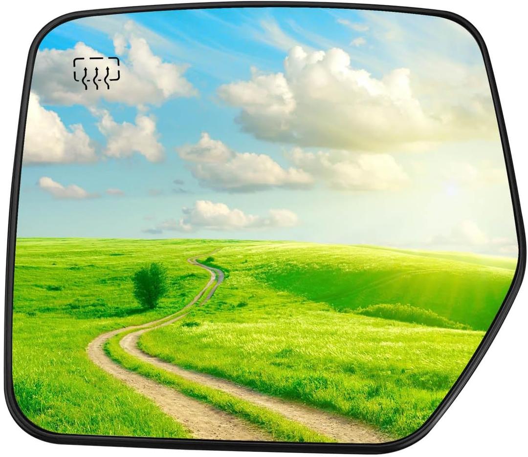 Upgrade Left Driver Side Heated Mirror Glass Replacement With Rear Holder Fit for Jeep Compass Patriot 2007 2008 2009 2010 2011 2012 2013 2014 2015 2016 2017