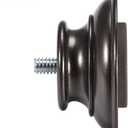 uxcell Curtain Rod Finials,Plastic End for 19mm Dia(Max.) Rod,35mm X 54mm Brown Tone 2pcs