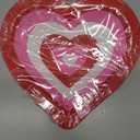 2 x 50 Pcs Valentine's Day Paper Plates Disposable Plates Red Pink Heart Shaped 8.6 x 9.3 Inch Decorative Tableware Dessert Plate for Wedding Anniversary Party Tableware Supplies