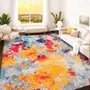 Istana 8x10 Area Rug - Multi Colors 8x10 Rugs for Living Room - Foldable Rugs for Bedroom - Stain Resistant Washable Rug - Eco-Friendly Area Rugs - Easy to Clean Living Room Rug, Mixed Colors