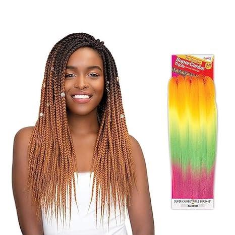 Janet Collection Pre-Stretched Super Caribe Triple Braid 48" Janet Collection Pre-Stretched Super Caribe Triple Braid 48"