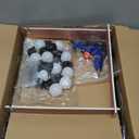 4 Feet Tall Marquee Light Up Numbers, Foam Board Mosaic Balloon for Party Backdrop Displays, Big Happy 6th 60th Birthday Light Up Sign, Cardboard Number 6 for Parties Decorations, Assembly Required