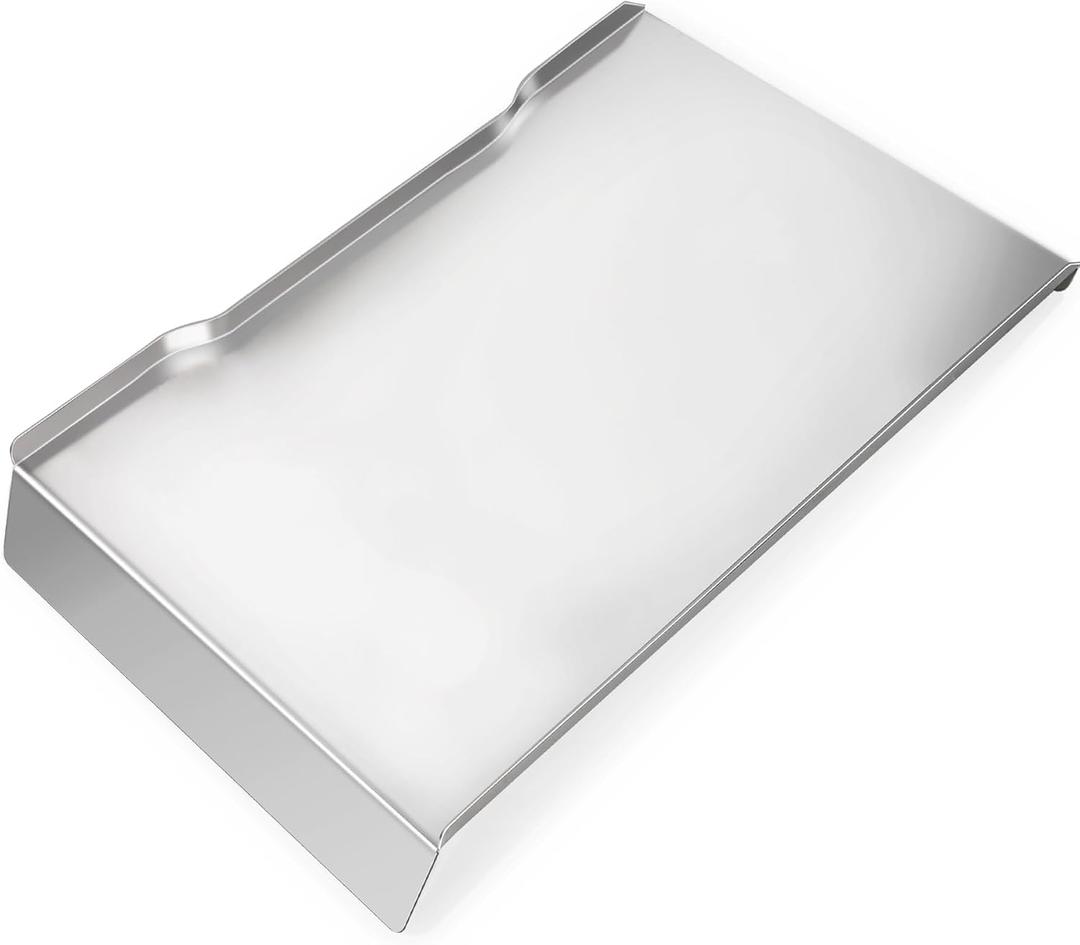 Drip Tray for Traeger Ironwood 885, Heat Baffle Replacement Drip Pan Compatible with Traeger Ironwood 885 Grease Tray Flame Diffuser Plate Accessories BCA1333 KIT0404