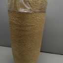 QCQHDU 9 Gallon Tall Large planters for Outdoor/Indoor Plants of 12" Dia x 21" H Round Flower Pots Set Faux Stone Finish Front Door Patio Square Porch Planters with Tray, Beige