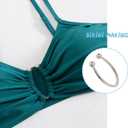 8Pcs Alloy Bikini Clips, Metal U Shape Ring Garment Clasps, Bra Hook Closure, Swimwear Front Clasp, Bra Clasp Replacement Part for Lingerie Sewing Bra Swimwear Buckle Making Garment Accessory (Sliver)