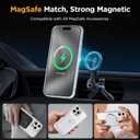 Miracase Magnetic for iPhone 15 Pro Case 6.1 inch (Compatible with MagSafe)with 2X Screen ProtectorsMilitary-Grade Protection, Anti-Fingerprint Translucent Matte Phone Cover, Clear