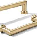 khtumeware 2-Pack 3-Inch(76mm) Brushed Brass Cabinet Pulls,Satin Brass Handles for Kitchen Cabinets, Cupboards, Drawers and Bathroom Hardware