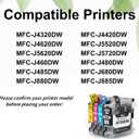 F FINDERS&CO LC203 Ink Cartridges for LC201 LC201XL LC203XL Ink to Work with MFC-J460DW MFC-J480DW MFC-J485DW MFC-J680DW MFC-J885DW Printer (4BK 2C 2M 2Y, 10 Pack)
