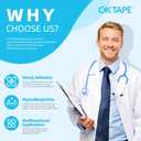 OK TAPE OKPore Transparent Medical Tape (Pack of 12) - First Aid Surgical Tape Hypoallergenic and Breathable for Wound Dressing Care, Latex Free, 1in x 10yds