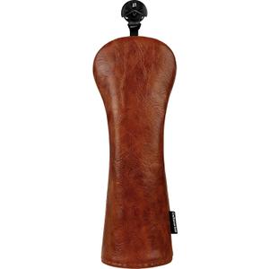 Craftsman Golf Premium Leather Brown Blade Mallet Putter Cover Driver Fairway Wood Headcover Cover Magnetic Closure