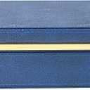 Navy Blue Shagreen box Faux Leather Decorative Box,Keepsake And Memory Storage Small Decorative Boxes with Lids for Modern Home Decor Jewelry Box Organizer (11 in)