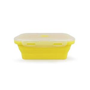 Annaklin Collapsible Food Storage Containers with Lids, Small Silicone Snack Containers, Stackable Portion Control Containers, Mini Fridge Organizer, Microwave Freezer Dishwasher Safe, 6.5oz, 2 Pack