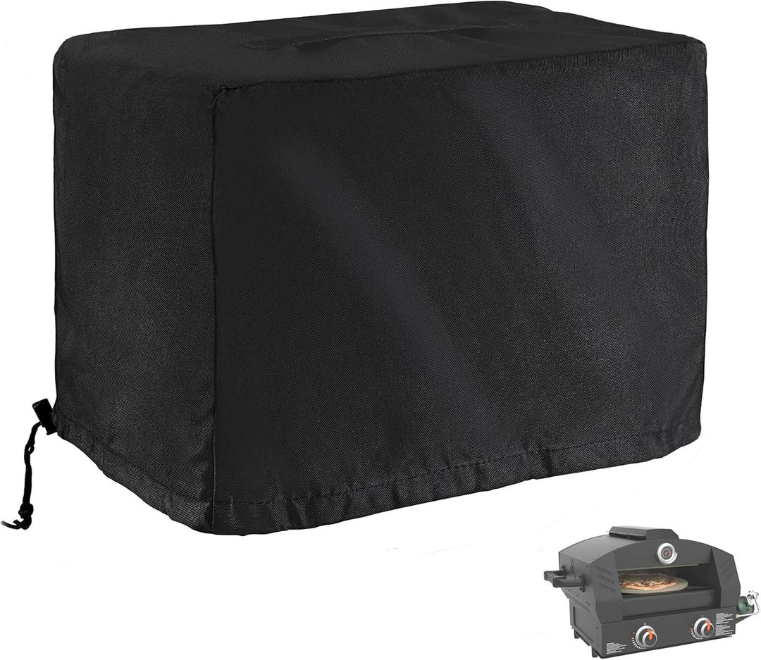Pizza Oven Cover for Blackstone Tabletop Pizza Oven with 15" Cordierite Stones, Heavy-Duty 600D Protective Cover for Blackstone 15in Pizza Maker 6964/6963/6962/6961/6960 (33"L x 26"Dx 18"H)