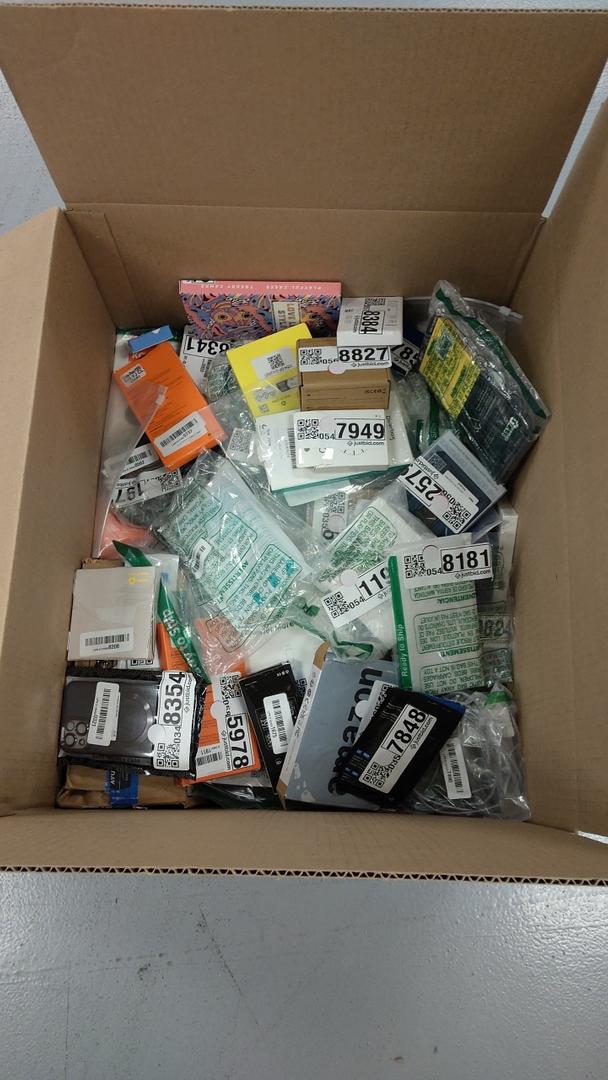 Box of Mixed Accessories for Phone/Watch/iPad/Tablet, Retail is Estimated