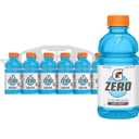Gatorade Zero Thirst Quencher Sports Drink, Cool Blue, 12oz Bottles (12 Pack), Zero Sugar, Electrolytes for Rehydration (EXP 03/12/27)