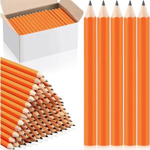Crtiin 1152 Pcs Golf Pencils Half Pencils HB Pencils No.2 Pencils Shower Pencil Pre Sharpened Small Pencil Woodcase Pencil for Bridal Shower Classroom Office Supplies, 4 Inch(Orange)