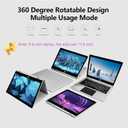 Windows Laptop, 2 in 1 with Touchscreen,11.6 inch FHD Windows 11 Laptops Computer,4GB RAM,256GB SSD Storage,360 Degree Convertible Tablet,Webcam,WiFi,Type-C,Silver