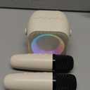 Karaoke Machine for Kids, Toys for 3-12 Years Old Girls Gifts, Kids Karaoke Microphone Machine Toy, Best Fun Christmas Birthday Gifts for 5 6 7 8 9 10 11 Years Teens Girl Boys Beige 2 Mic