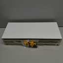 BAYKA White Floating Shelves for Wall  Rustic Wood Wall Shelves with Metal Brackets for Bathroom, Bedroom, Kitchen, or Living Room Decor Organization  Set of 3, Sturdy Storage with 22lb Capacity (15.7inches, C. White - Modern Minimalist Style)