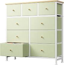 DUMOS 9 Drawer Dresser for Bedroom, Storage Organizer Chest of Drawers