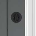 Kwikset 660 Deadbolt Deadbolt Lock, Matte Black Round Exterior Keyed Front Entry Door, Pick Resistant SmartKey Rekey Security, Single Cylinder Dead Bolt