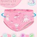 100% Cotton Girls Underwear Tagless Comfort Toddler Panties (6-Pack) (3T, Blue-unicorn-a23)