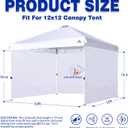 SCOCANOPY SunWall for 12x12 Pop Up Canopy Frame, 3 Pack SideWall Only (12X12, Blue)