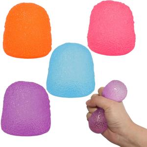 4pcs Squishy Textured Candy Stress Balls - Sensory Toys for Kids with Unique Needs - Great for Classrooms, Home, and Playtime
