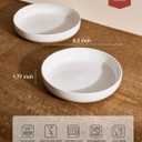 famiware Milkyway 33 oz Bowl Set, Pasta Bowls Set of 4, Salad Bowls Perfect for Your Friend for Housewarming, Thanksgiving, Christmas, White