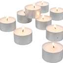 Stonebriar 300 Pack Unscented Tea Light Candles with 6-7 Hour Extended Burn Time, White, 300 Count