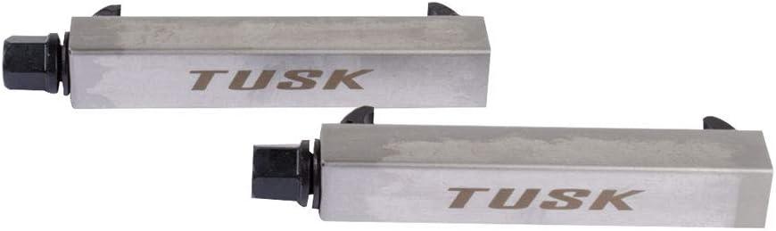 Tusk Motorcycle Shock Spring Compressor Tool Set, Chromoly Steel Hooks with Stainless Steel Body, 17mm Wrench or 3/8 Ratchet Drive, Pair with Storage Case