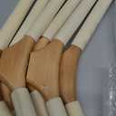 Soaoo Flexible Shoulder Stand Adjustable T Shirt Display Beige Coat Hanger Stand Portable Hanging Clothing Display Rack Garment Coat Holder for Retail Vendor, Height 16-27.9 Inch(6 Pcs)