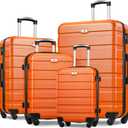 Suitour Luggage Sets 4 piece with Spinner Wheels,Hard Shell Luggage set for Women,16" 20" 24" 28 inches Suitcase Set for Travel Business