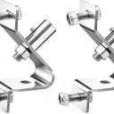 2 Sets Flag Mounting Bracket 4 Inch Oversize Loads Mount Warning Flag Kit Universal Quick install Bracket Heavy Duty Stainless Steel Load Signs for Car Bike Truck Safety Flags Mount