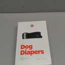 Pet Parents Washable Dog Diapers (3pack) + Extendrs of Durable Doggie Diapers, Premium Dog Diapers Female & Male (Medium, Black) (Medium (14-20"))