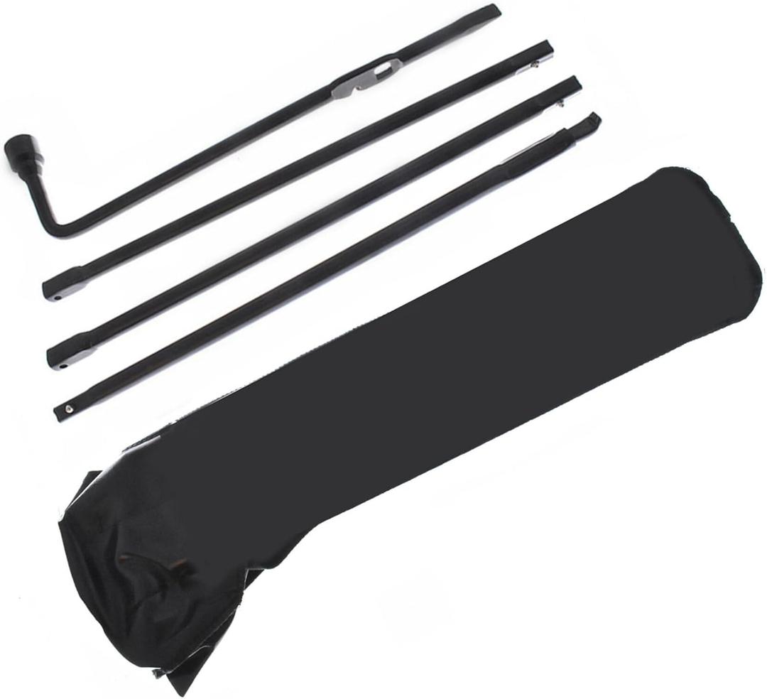 Jack Spare Lug Wrench Tire Tool Kit with Bag Replacement for Chevy Silverado 1500 Replacement for GMC Sierra 2000-2014