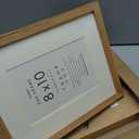 8x10 Picture Frame, Solid Wood 8x10 Photo Frame with Mat, 10 x 8 Picture Frames for Wall and Tabletop Display, Set of 3