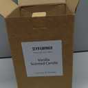 Vanilla Scented Candle Mercury Glass Tree Soy Wax Aromatherapy Candle for Holiday Spring Home Table Centerpiece Gift for Women 8oz Silver