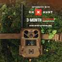 Moultrie Edge 3 Cellular Trail Camera with 3.4W Solar Kit - 40MP HD Photo Capture - 1080p Low-Glow Flash - GPS - Multi-Carrier Auto-Connect - Built-in Memory - 0.5s Trigger Speed - AI Buck Detection