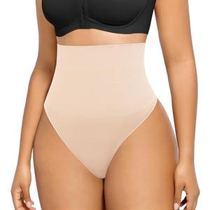 SHAPELLX Tummy Control Shapewear Seamless Body Shaper Panties Girdle Tummy Slimmer Waist Slimming Thong Underwear, M/L